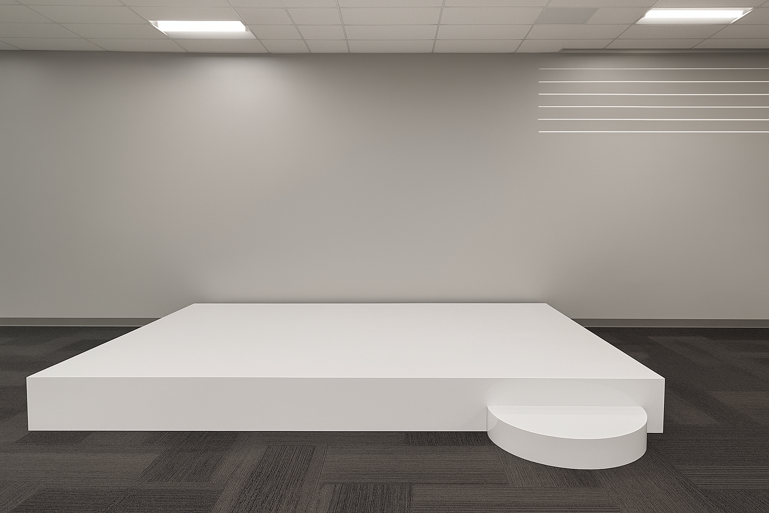 White Platform Stage